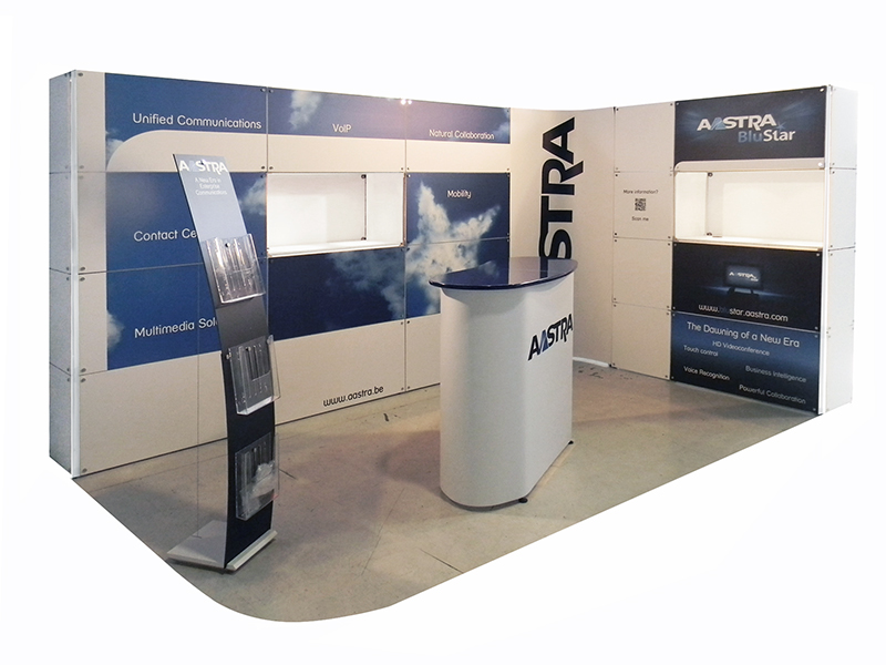 Foto estrutura modular Quadra Kube 22 Fastand accessori stand fiera