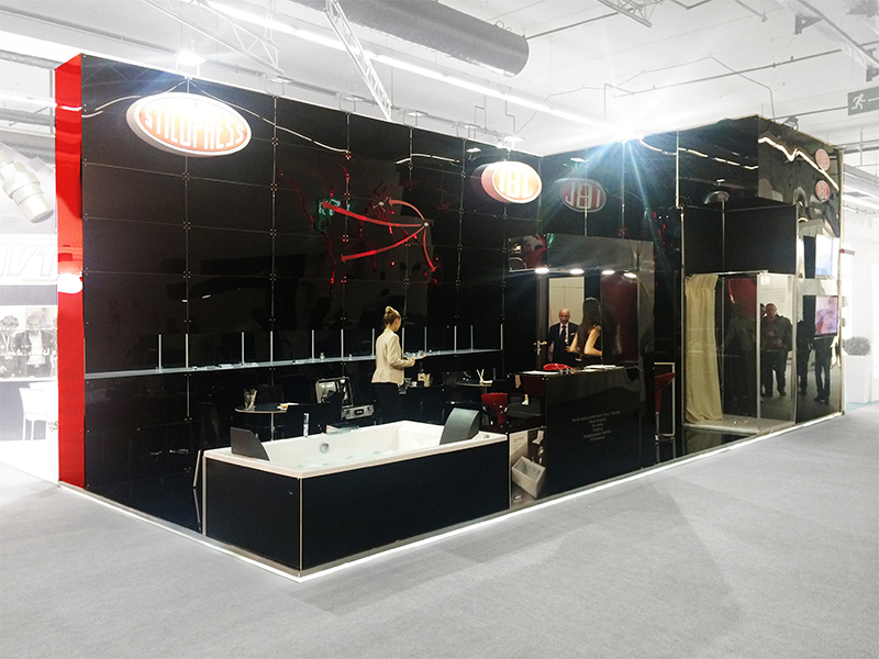 Foto estrutura modular Quadra Kube 25 Fastand accessori stand fiera