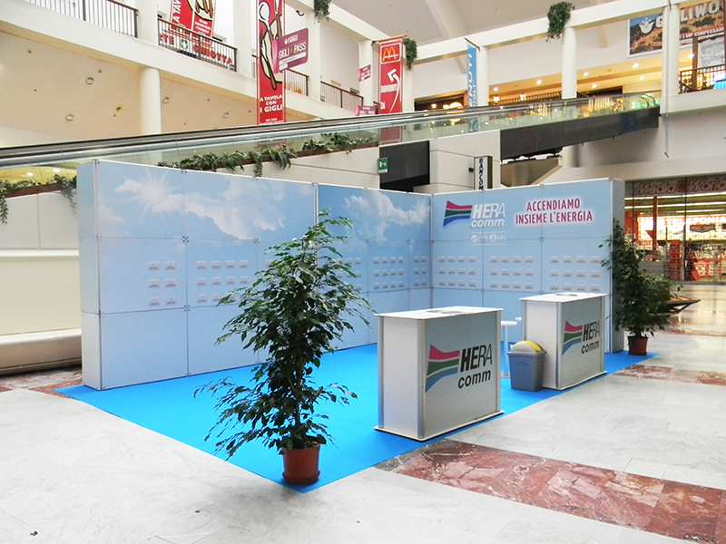 Foto estrutura modular Quadra Kube 15 Fastand accessori stand fiera