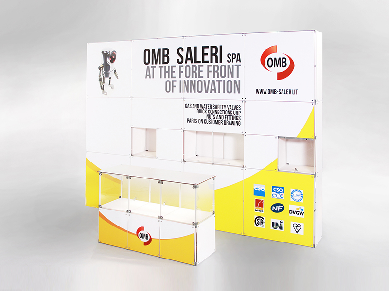 Foto estrutura modular Quadra Kube 13 Fastand accessori stand fiera
