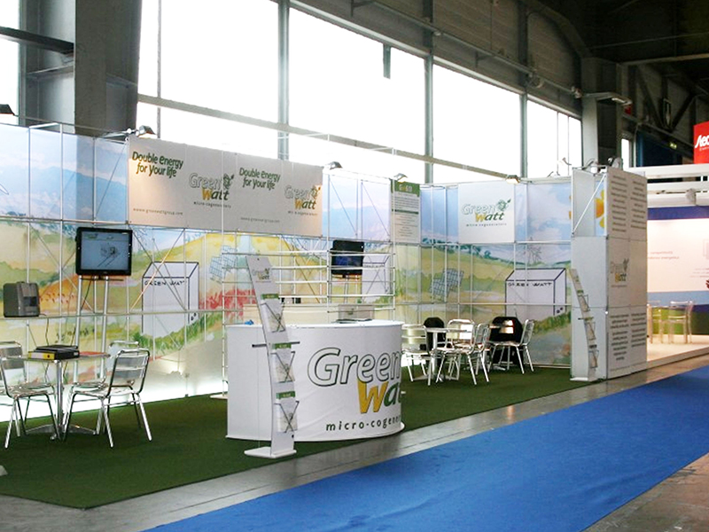 Foto estrutura modular Quadra Kube 5 Fastand accessori stand fiera