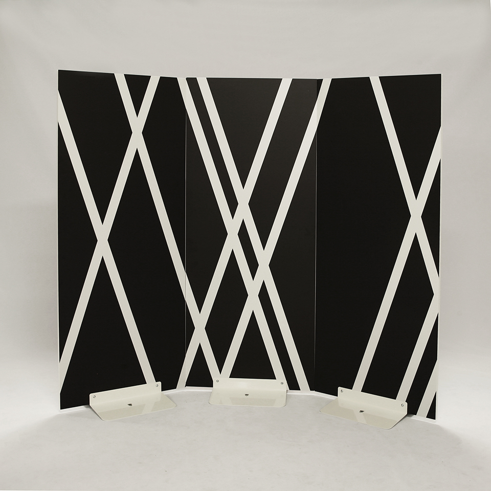 porta-pannello-curvilineo suporte base para painel