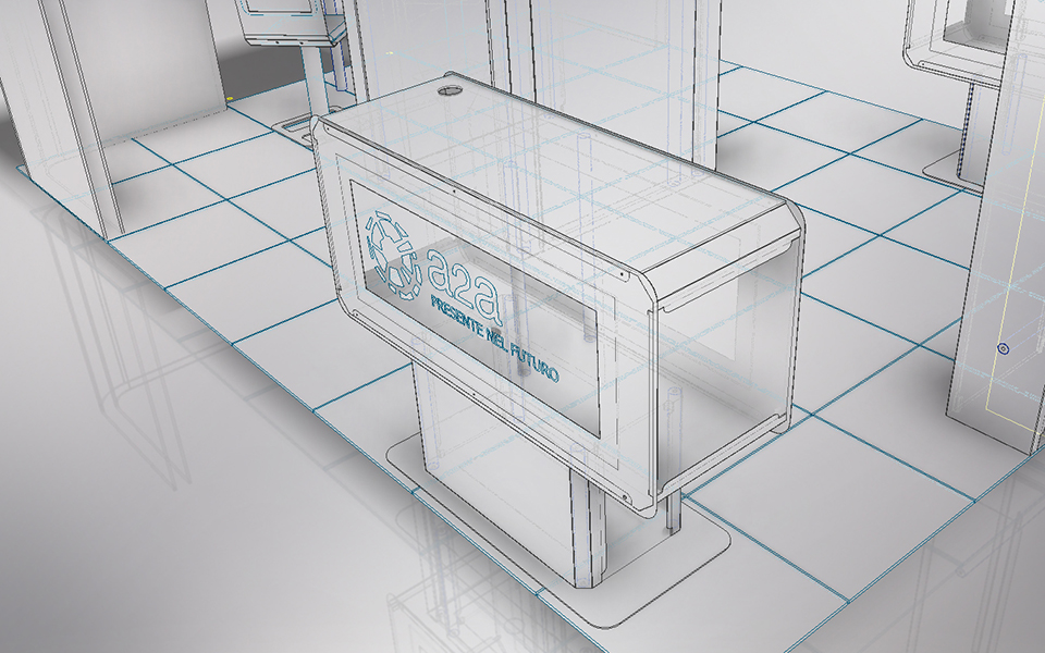 desk conceção de material portátil para eventos