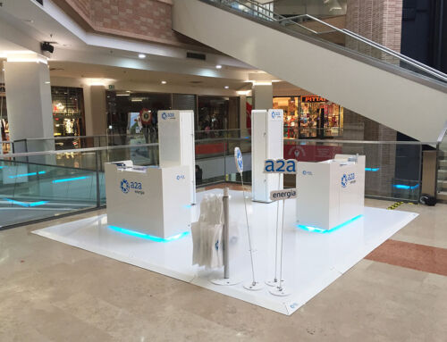 Um stand itinerante, mas de grande qualidade