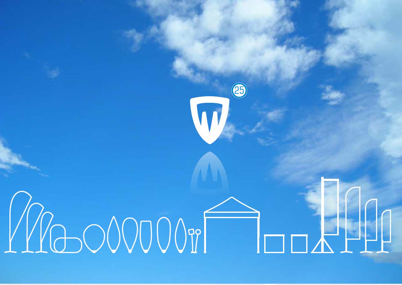 catálogo outdoor, bandeiras, gazebos e stands outdoor