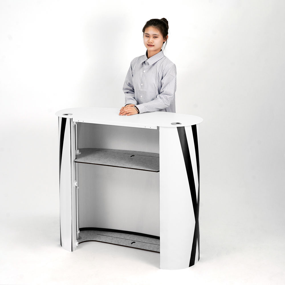 NUVOLA-RETRO1 balcão de receção portátil nuvola vista traseira