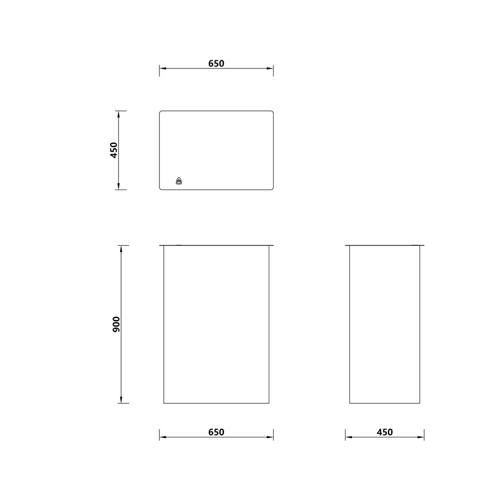 SCRIGNO medidas balcão de abertura rápida