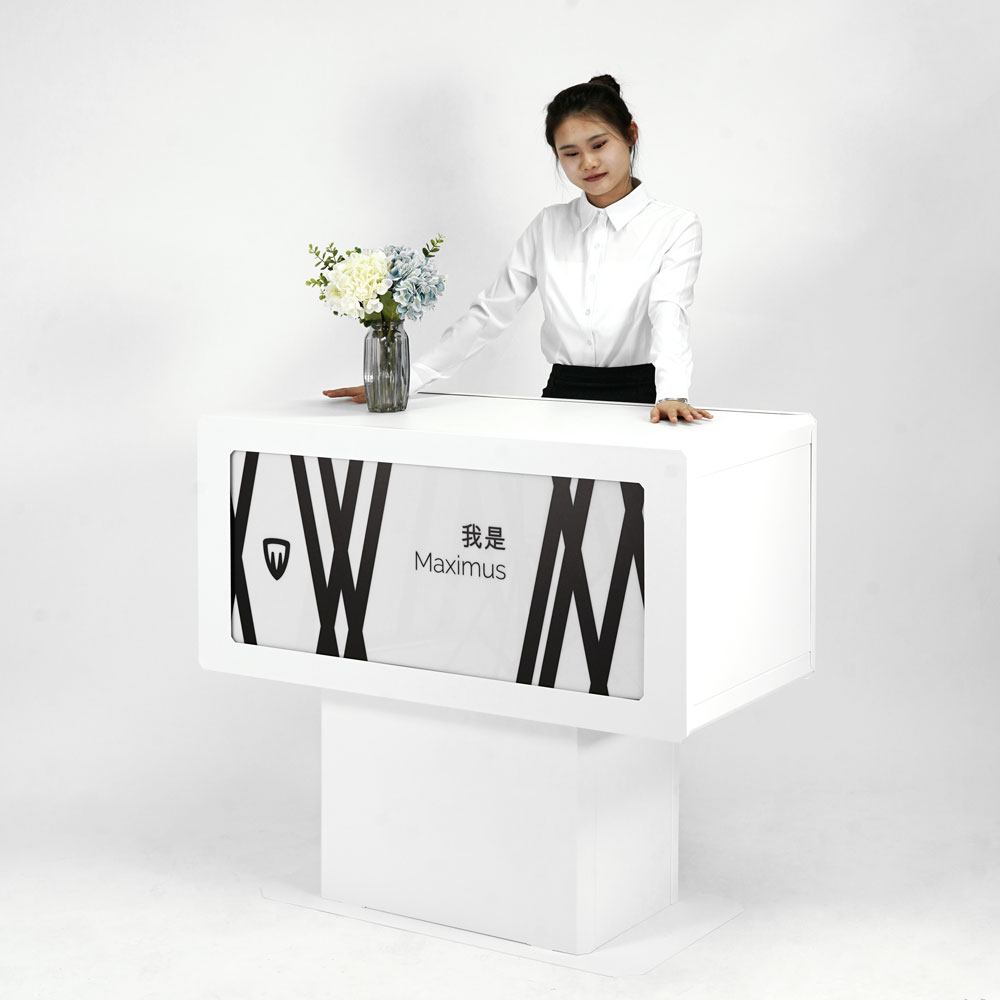 fronte-ok-maximus balcão de feira luminoso a LED