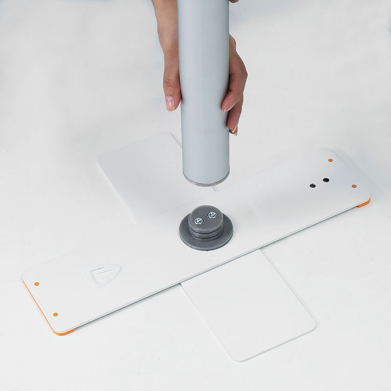 innesto-base-tubo estandarte bandeira preto