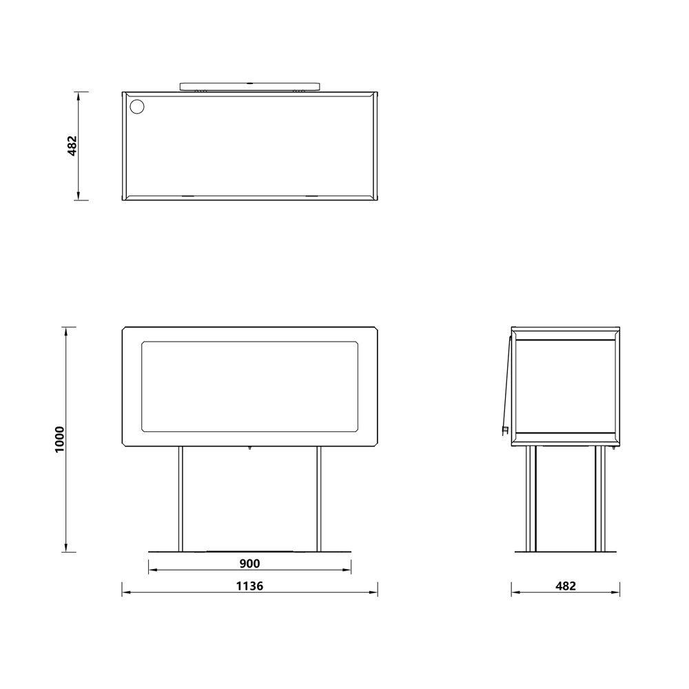 maximus balcão de receção luminoso