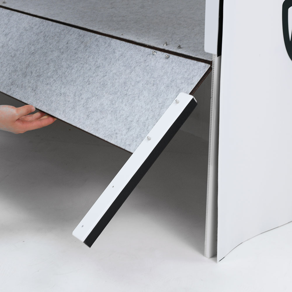 acabamento do desk portátil podium