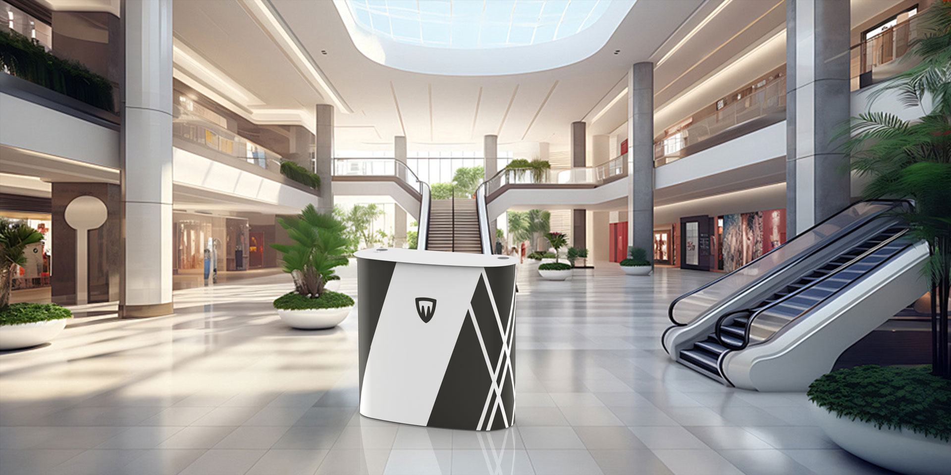 nuvolaok balcão de receção portátil nuvola