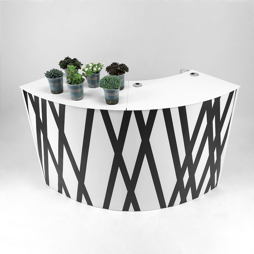 sfera balcão de receção receção modular