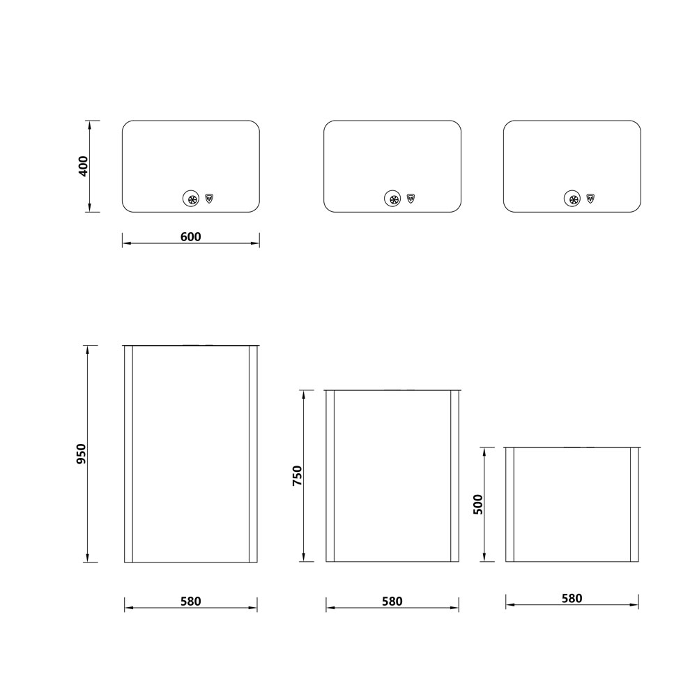 expositor retangular