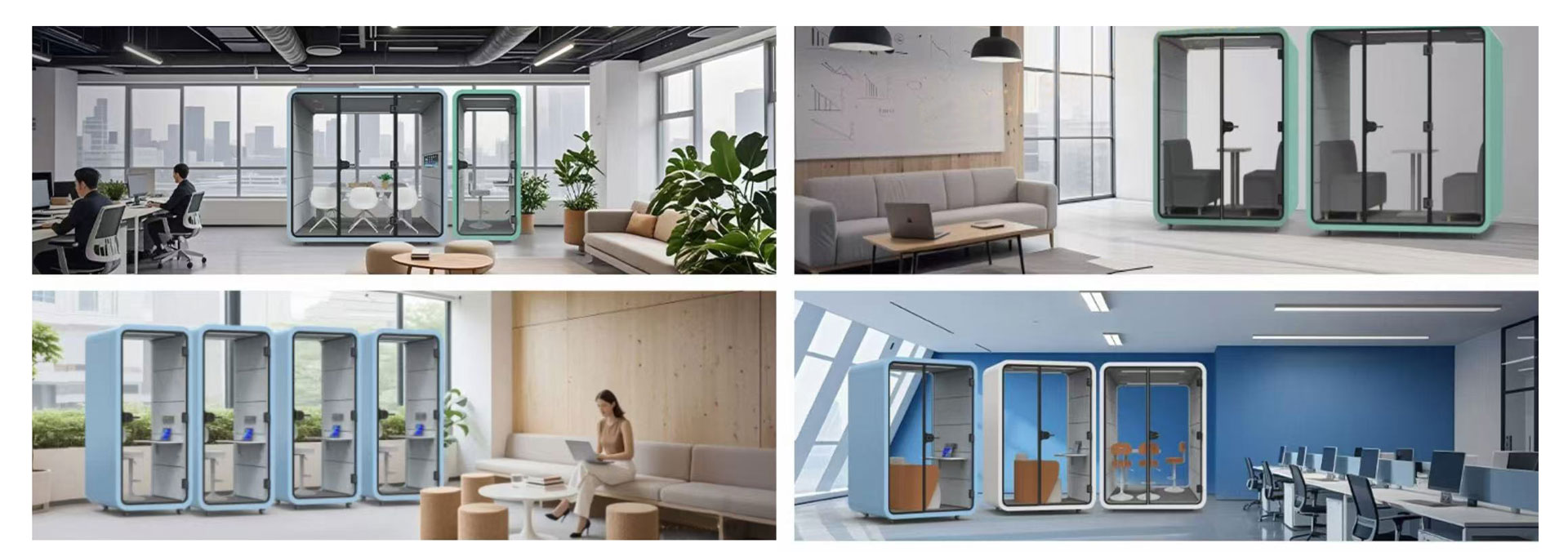 Escritórios móveis insonorizados