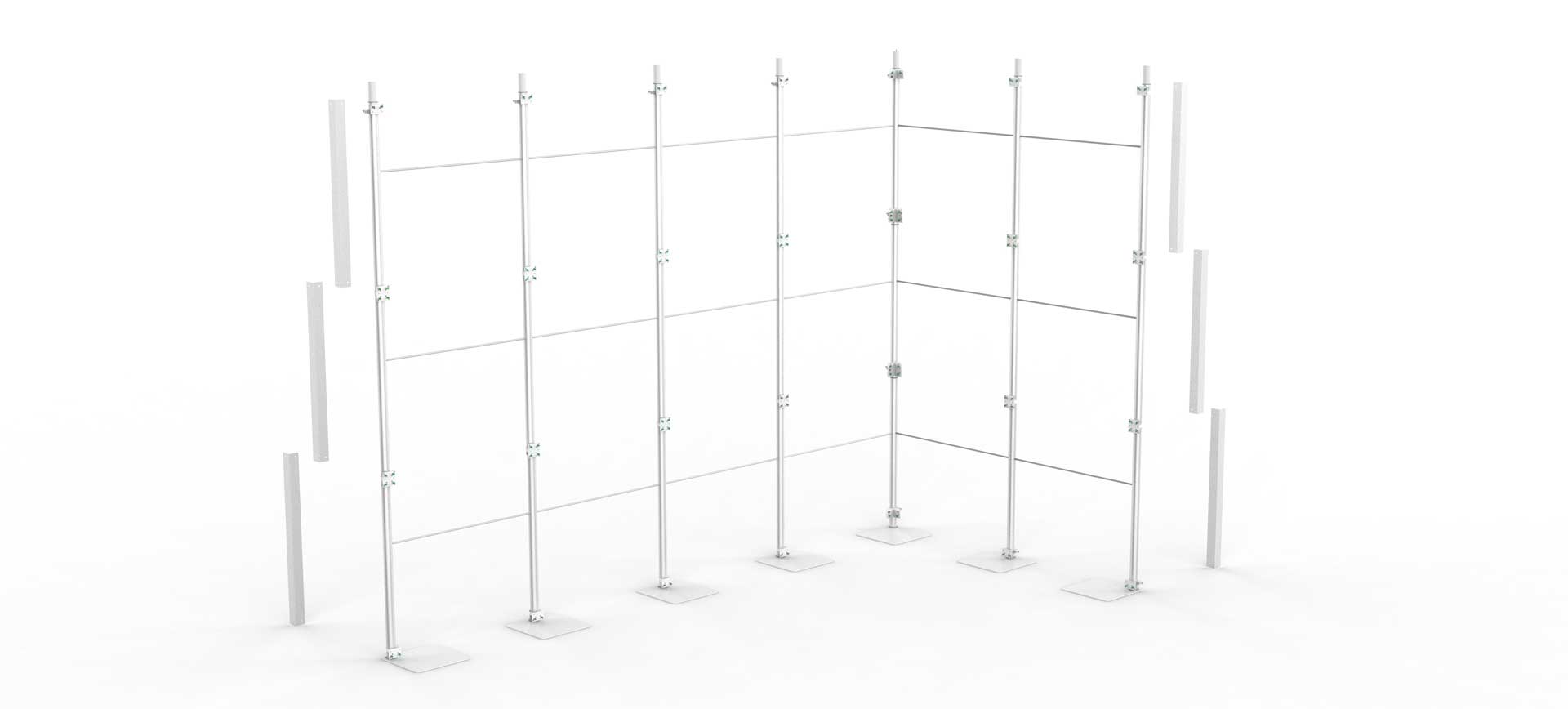 balcão de receção portátil nuvola