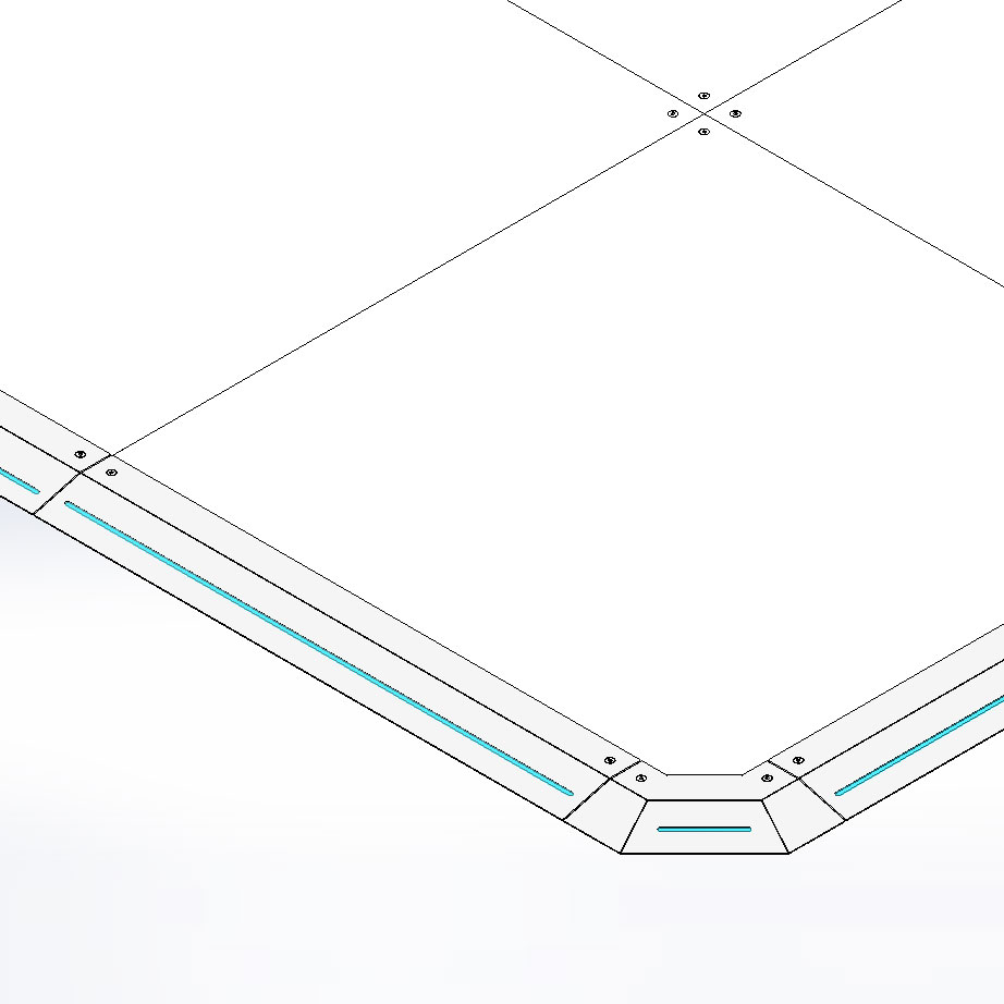 SPAZIO2-LED piso modular